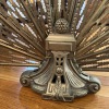 Brass Peacock Style Fireplace Fan Screen - 8