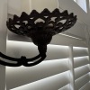 Wall Mount Cast Iron Candle Holder with LED Candle - 4