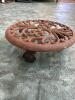 Ornate Cast Iron Plant Stand Dolly - 2