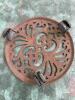 Ornate Cast Iron Plant Stand Dolly - 3