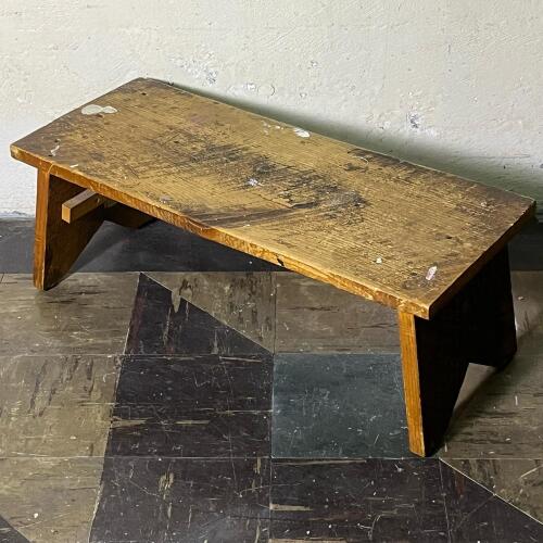 Vintage Handmade Rustic Wooden Utility Bench
