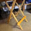 Folding Round Wood Patio Table - 3