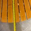 Folding Round Wood Patio Table - 5