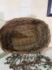 Large Hand-Woven Oval Wicker Basket and Decor - 2