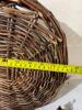 Large Hand-Woven Oval Wicker Basket and Decor - 7