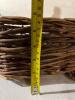 Large Hand-Woven Oval Wicker Basket and Decor - 9