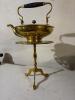 Brass Spirit Kettle on Ornate Tripod Stand