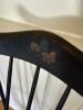 Late 19th Century High-Back Windsor Armchair with Decorative Floral Motif - 4
