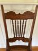 Antique Victorian Oak Side Chair - 4