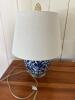 Blue and White Ceramic Ginger Jar Table Lamp