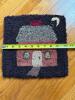 Set of 3 Handmade Needlepoint and Hooked Wool Chair Cushions - 3