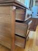 Antique Oak Washstand Dresser with Towel Rack - 3