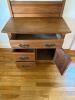 Antique Oak Washstand Dresser with Towel Rack - 4