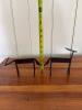 Pair of Hand-Forged Wrought Metal Deer Sculptures - 2
