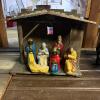 Vintage Nativity Scene Seven Piece Cr&egrave;che Set