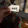 Trio of Gloss Resin Reindeer Figurines with Holly Wreaths - 10
