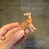 Possible Dreams Crinkle Claus Santa Figurines Lot with Fawn and Metal Reindeer Sleigh - 4