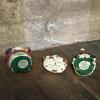 Possible Dreams Crinkle Claus Santa Figurines Lot with Fawn and Metal Reindeer Sleigh - 7