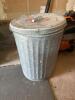 20 Gallon Galvanized Steel Trash Can with Lid