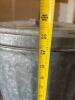 20 Gallon Galvanized Steel Trash Can with Lid - 6