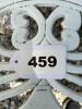 White Ornate Cast Aluminum Outdoor Loveseat Bench - 8