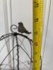 Decorative Wire Cloche with Bird Figurine - 4