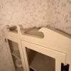 Painted Corner Cabinet with Glass Doors - 2