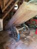 Sturdy Homemade Long Wood Garden Cart with Metal Handles and Wheels - 2