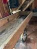 Sturdy Homemade Long Wood Garden Cart with Metal Handles and Wheels - 4