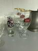 Assorted Barware Glasses and Metal Pitcher - 4