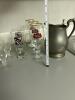 Assorted Barware Glasses and Metal Pitcher - 7