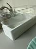 Kitchen Canisters, Franciscan Platter, Fridge Trays and Glass Jar - 8