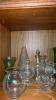 Assorted Glass Vases, Pitchers, Trinket Dishes, Art Plaque - 6