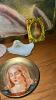 Assorted Glass Vases, Pitchers, Trinket Dishes, Art Plaque - 13