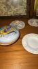 Assorted Glass Vases, Pitchers, Trinket Dishes, Art Plaque - 14