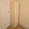 White Wooden Storage Cabinet with Shelves