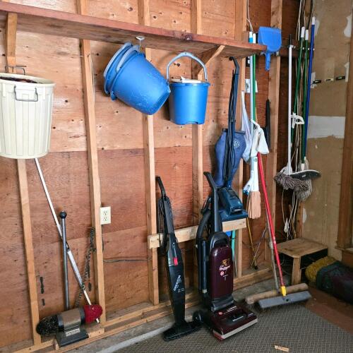 Cleaning Lot: Vacuums, Mops, Brooms, & Buckets
