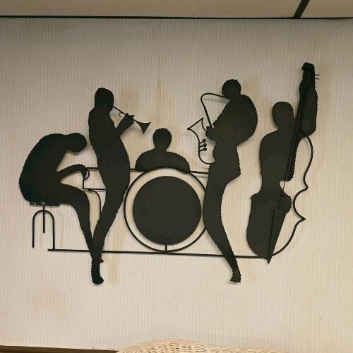 Black Metal Jazz Band Wall Art