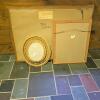 Three Framed Mirrors: Wood and Wicker Styles - 5