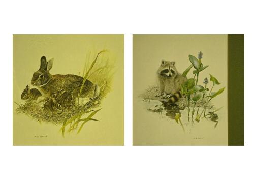 Pair of Framed Wildlife Prints by M.G. Loates, 17"x21"