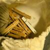 Cloth Bag with Clothespins and Clothesline - 3