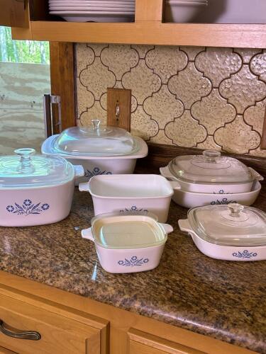 Corning Ware Blue Cornflower Casserole Dishes