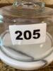 Marble Base Glass Dome Dish - 5