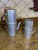 Pair of Italian Aluminum Stovetop Espresso Makers