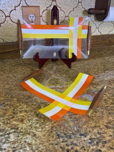 Pair of George Briard Lucite Serving Trays