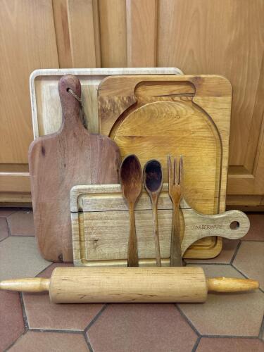 Assorted Wooden Kitchen Accessories Collection