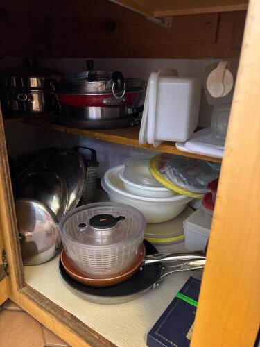 Assorted Kitchen Cookware and Storage Collection