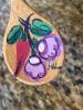 McCoy Brown Drip Spoon Rest with Two Painted Spoons - 2