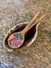 McCoy Brown Drip Spoon Rest with Two Painted Spoons - 5