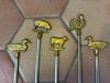 Set of Animal-Head Metal BBQ Skewers - 2